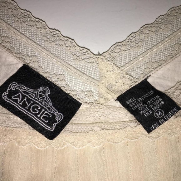 Off white creamy beige slip dress Angie size medium - Picture 7 of 12